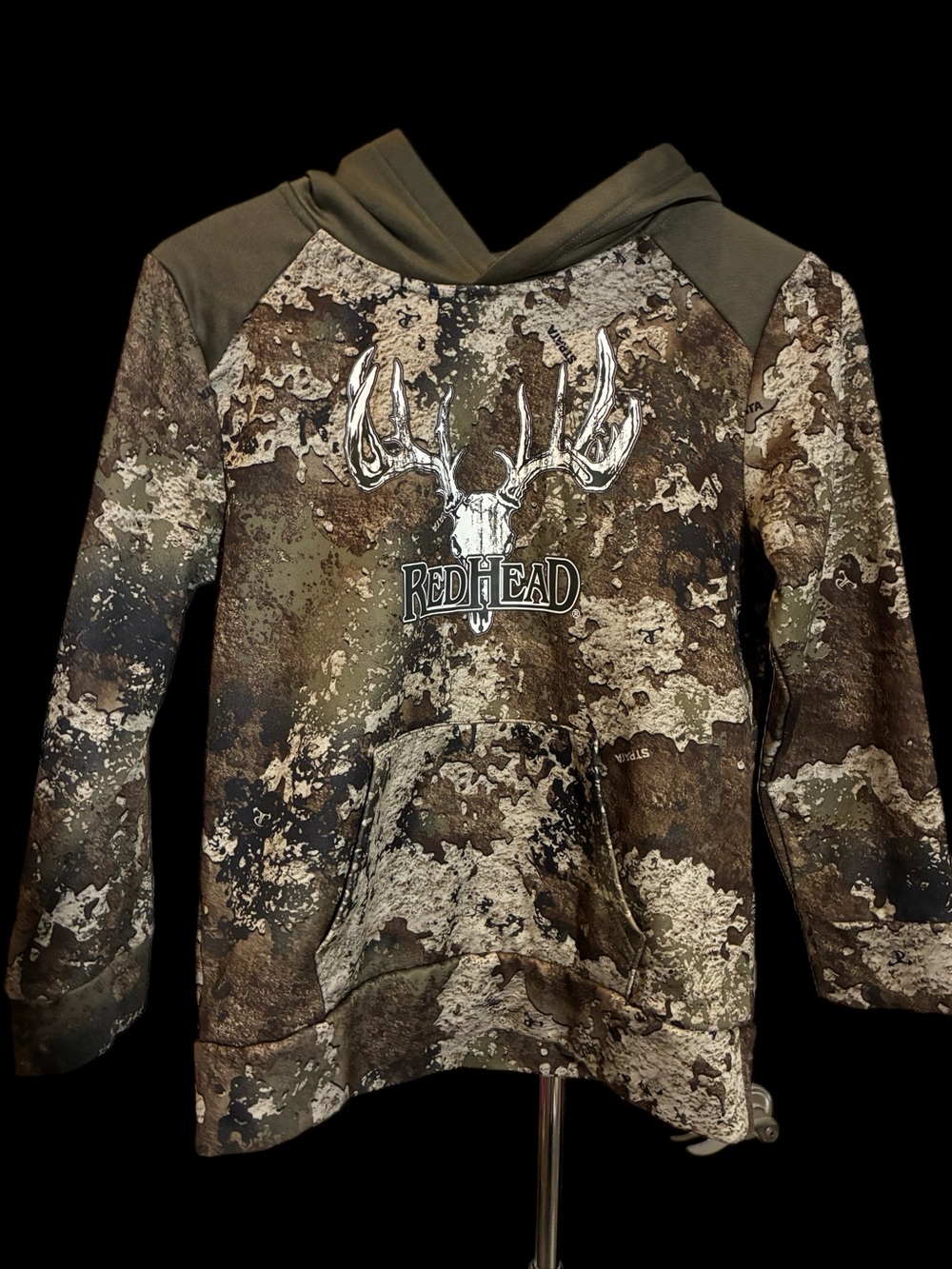 RedHead Kids' Camo Hooded Sweatshirt - Olive/Brown